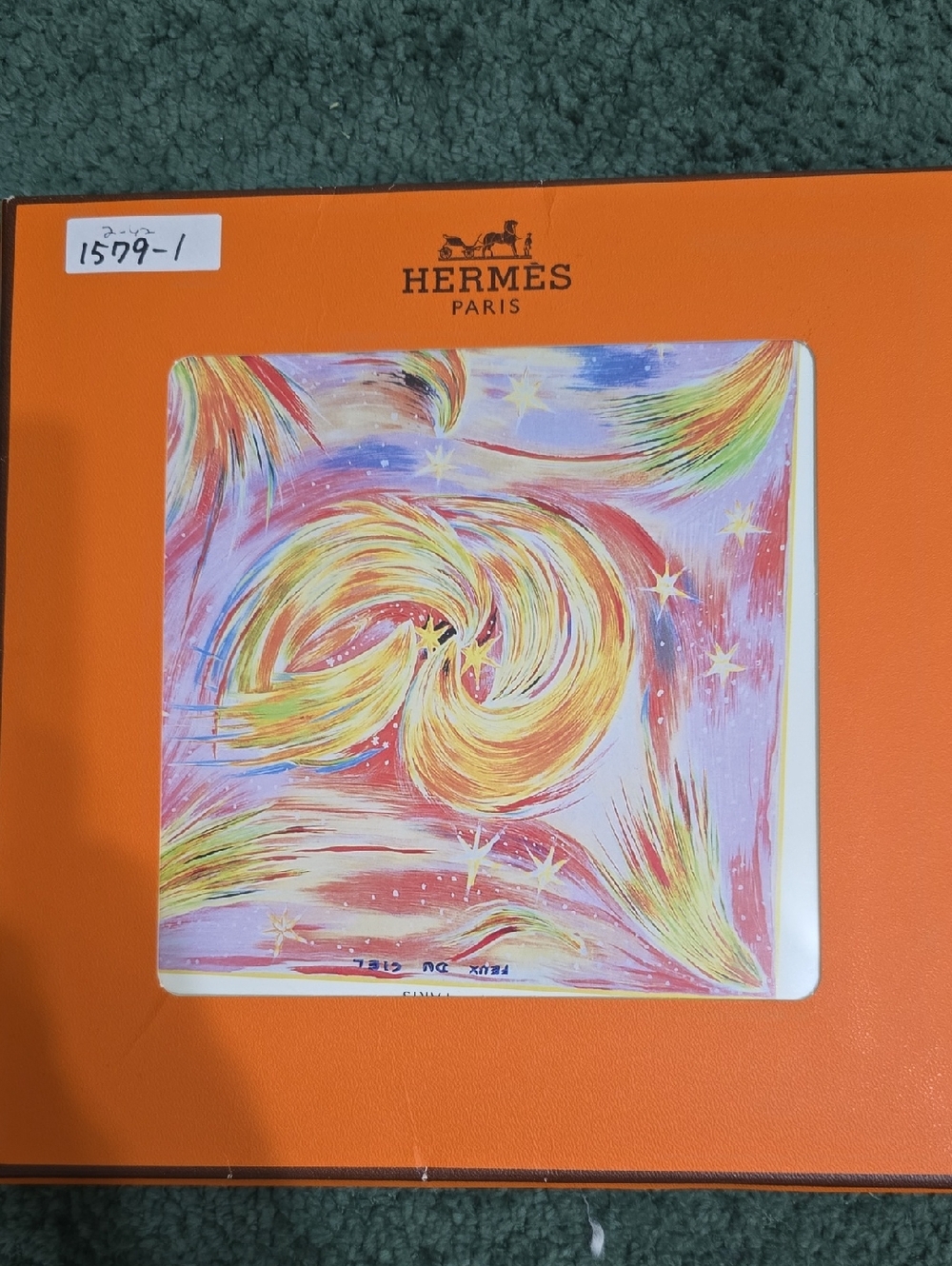 Hermès Silk Scarf in Starburst Motif